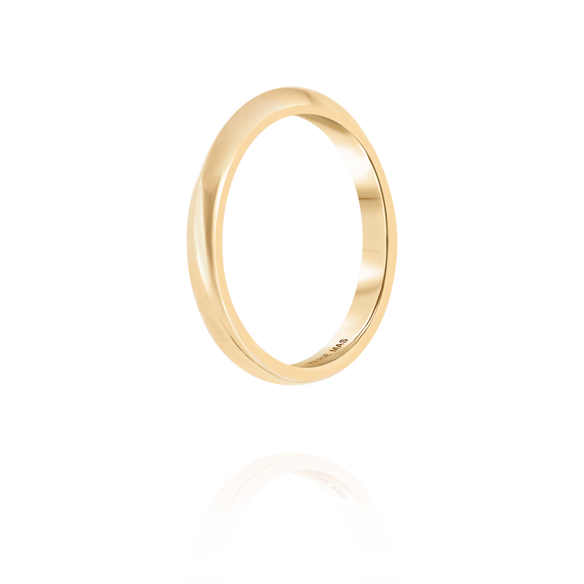 Women's wedding ring 18k yellow gold | Sharp I Ring