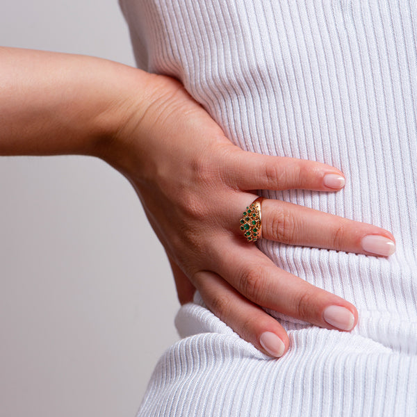 MARIE MAS | Emerald Queen Wave Ring