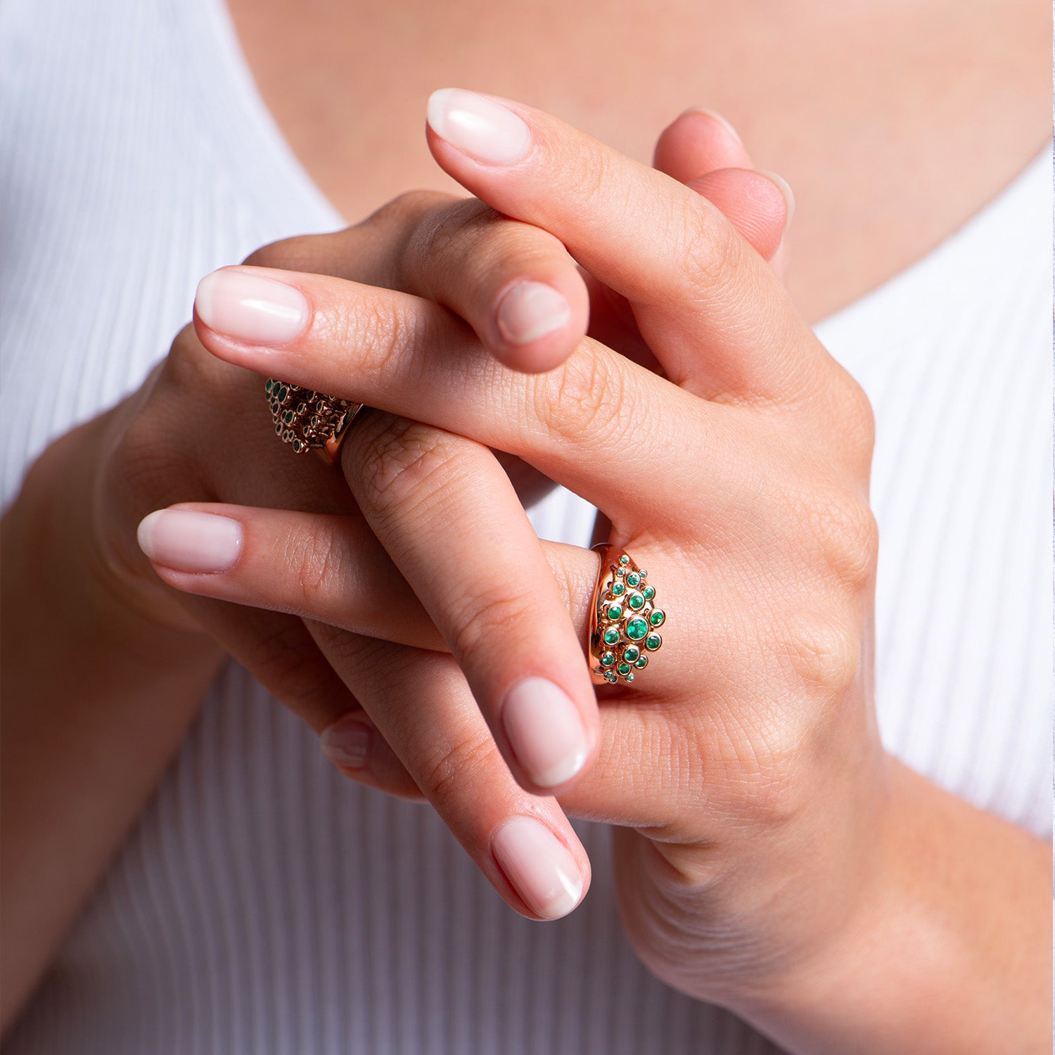 Emerald Queen Wave Ring