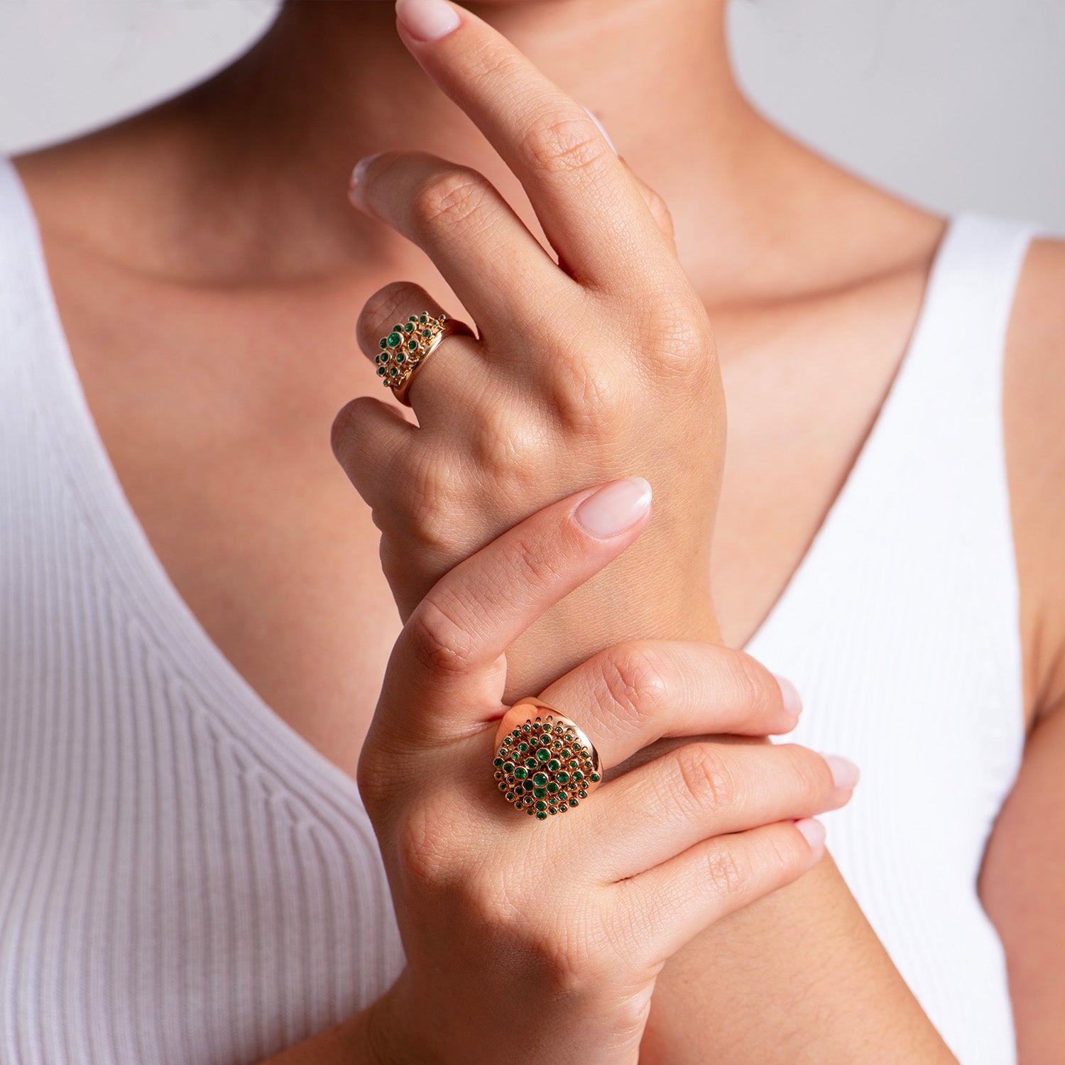 Emerald Queen Wave Ring