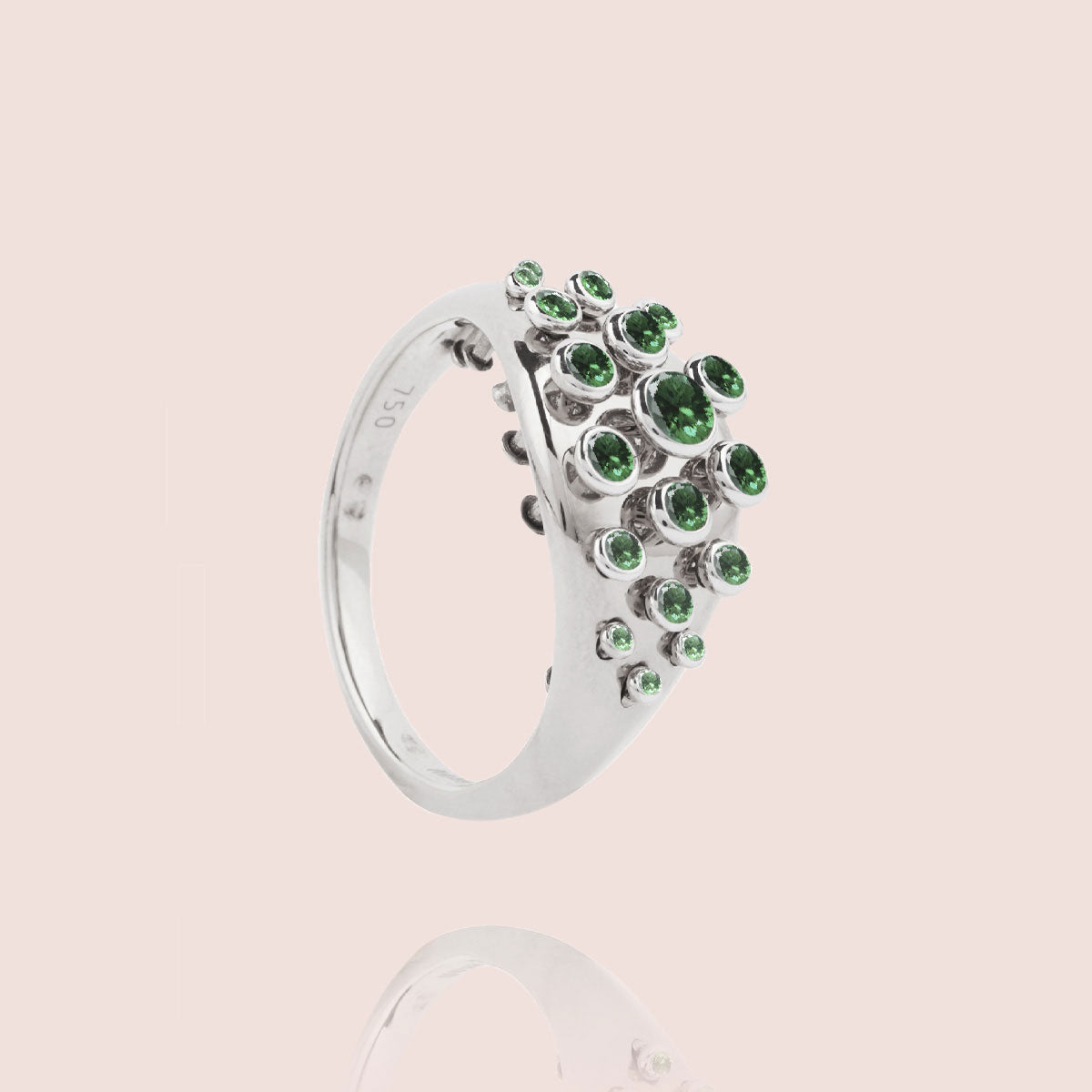 Emerald Queen Wave Ring