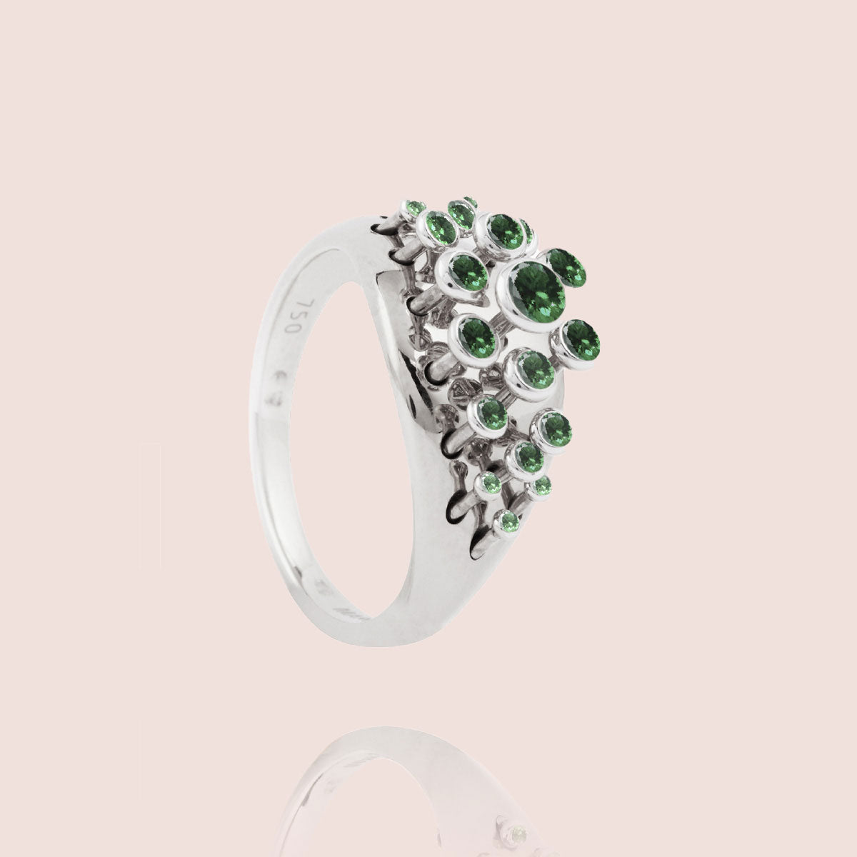 Emerald Queen Wave Ring