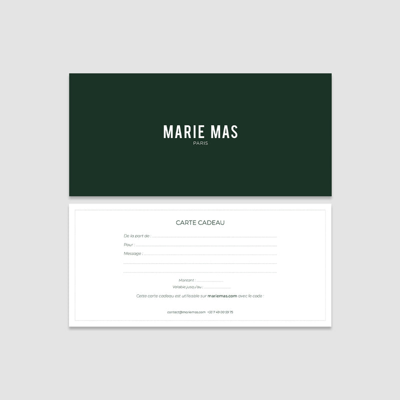 MARIE MAS Gift card