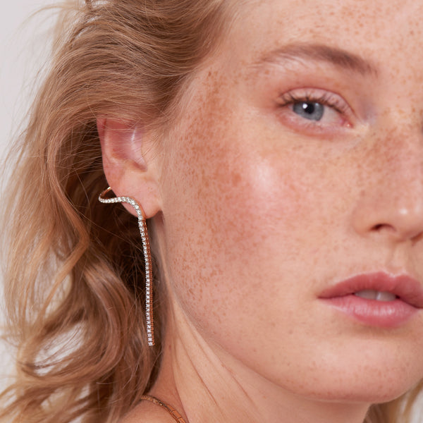 Aurora Earrings | Rose gold
