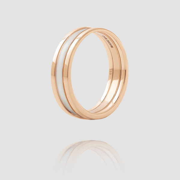 We Ring | Or Rose Laque Blanche