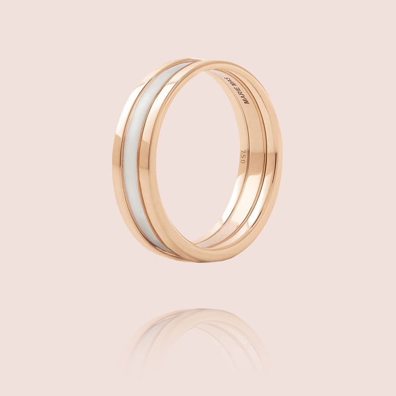 We Ring | Rose Gold White Lacquer