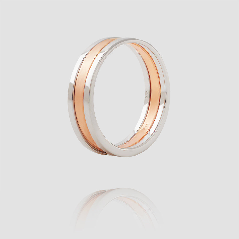 We Ring | White & Rose Gold Matt