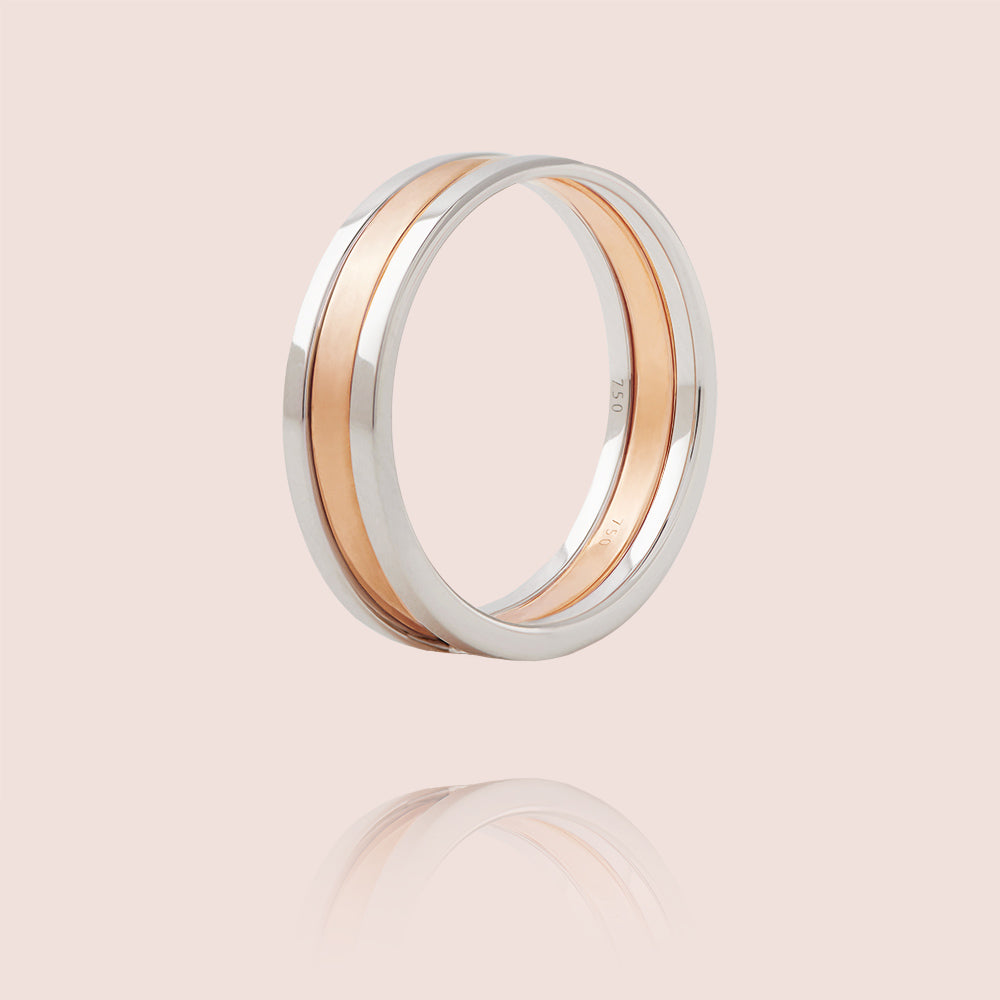 We Ring | White & Rose Gold Matt