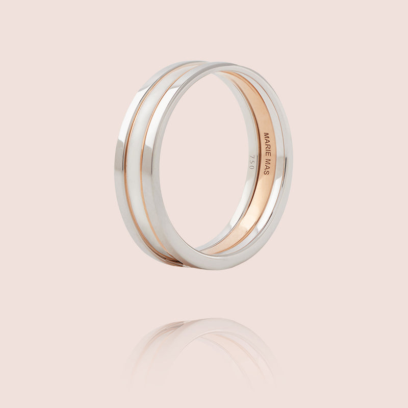 We Ring | Or Blanc & Laque Blanche