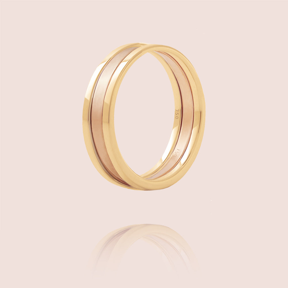 We Ring | Yellow & Rose Gold Matt