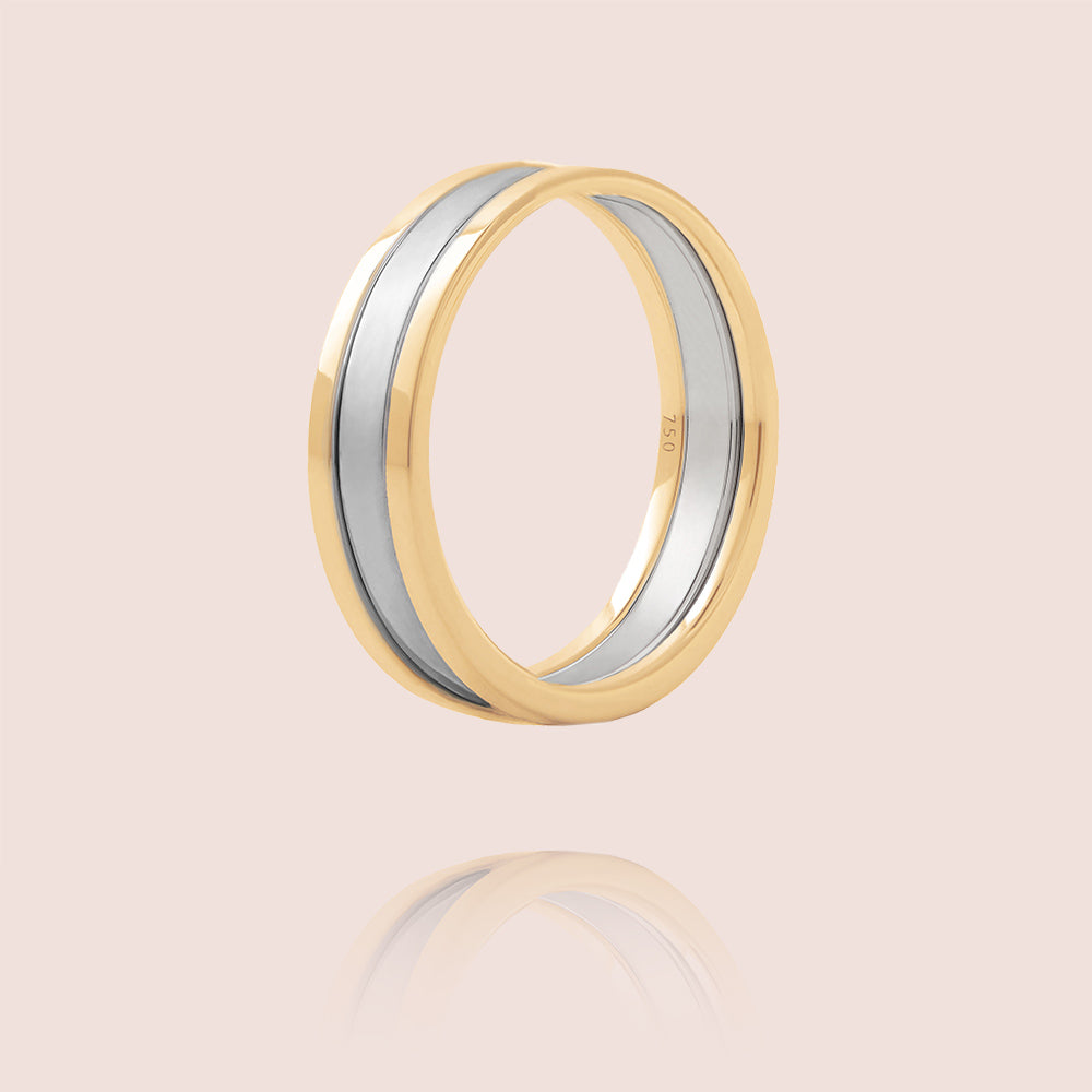 We Ring | Yellow & White Gold Matt