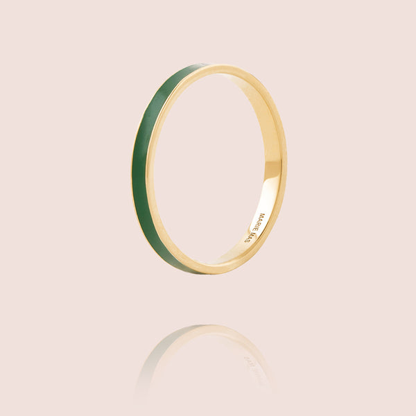I Ring | Green Lacquer