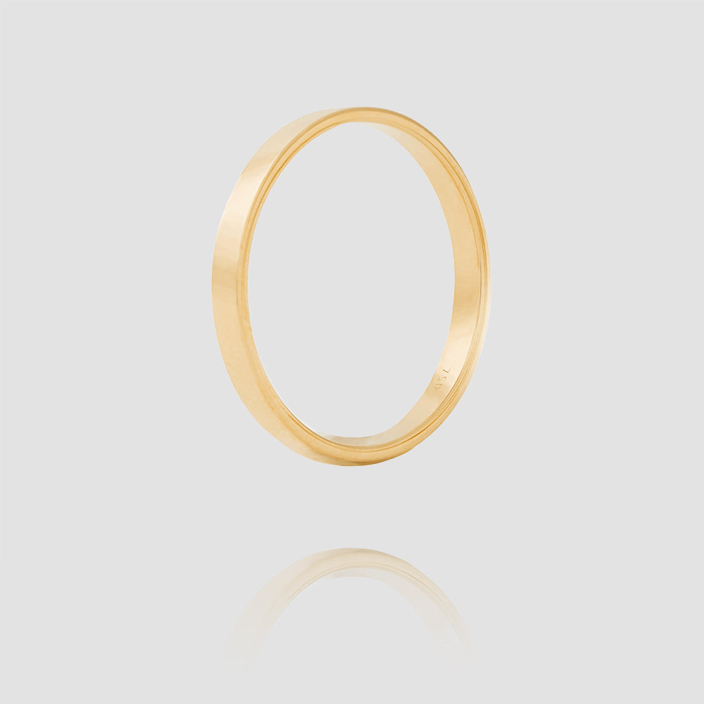 I Ring | Yellow Gold Matt