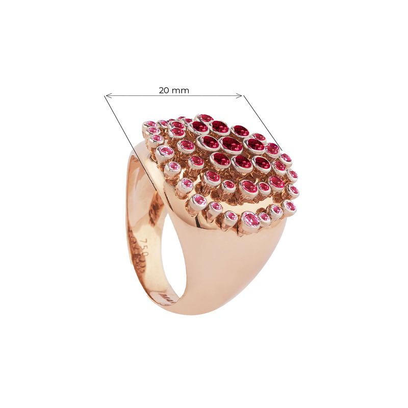 Ruby King Wave Ring