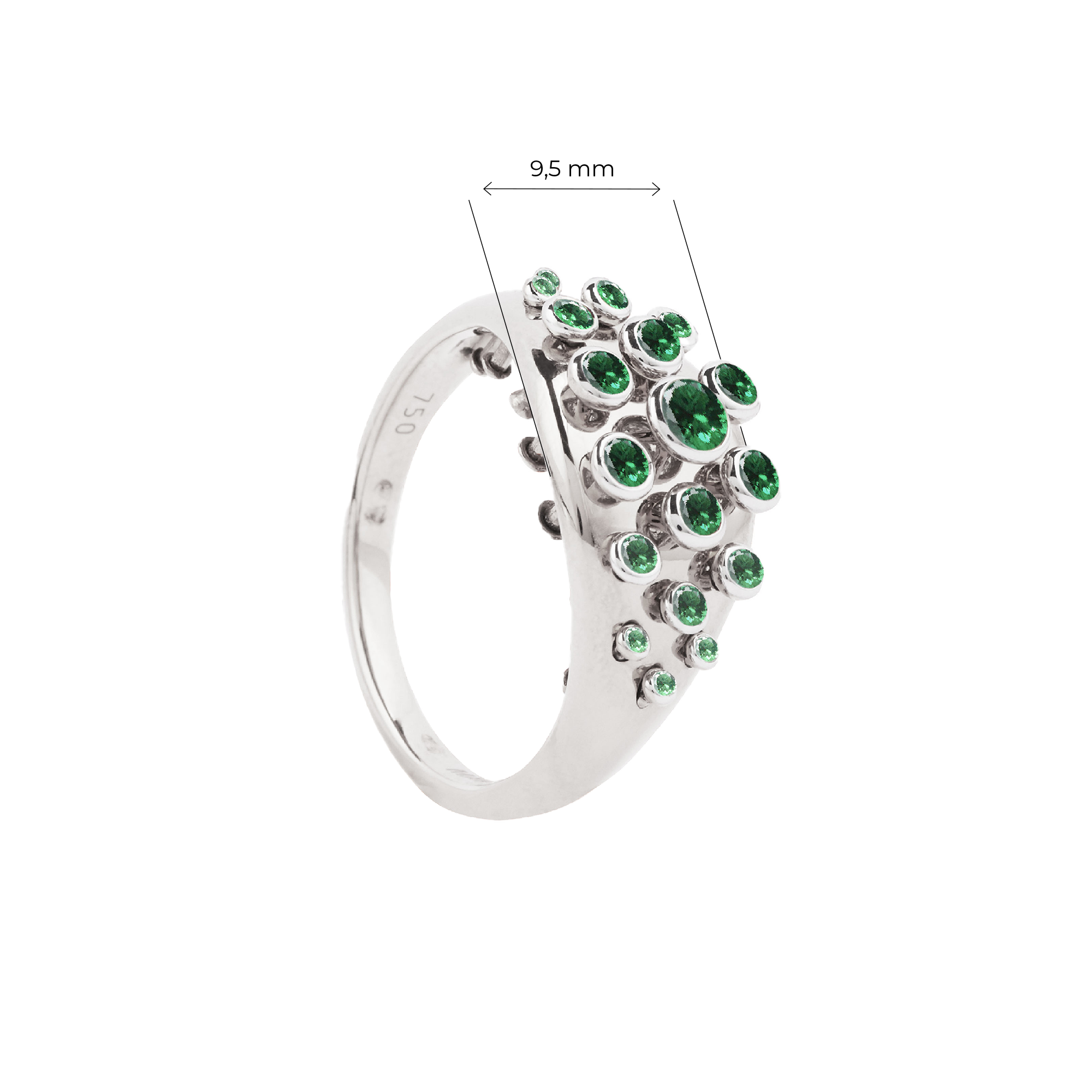 Emerald Queen Wave Ring